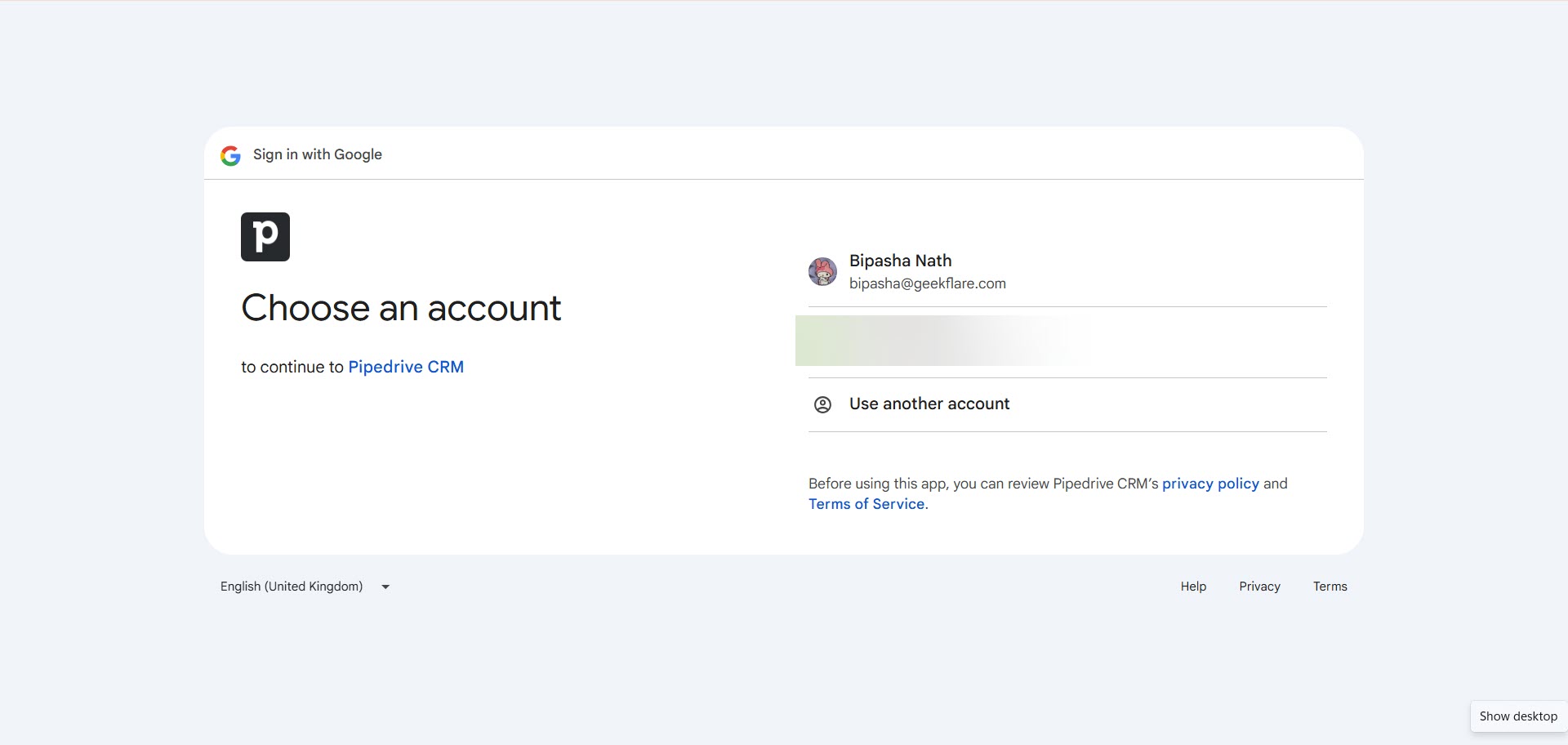 Pipedrive Signup 2