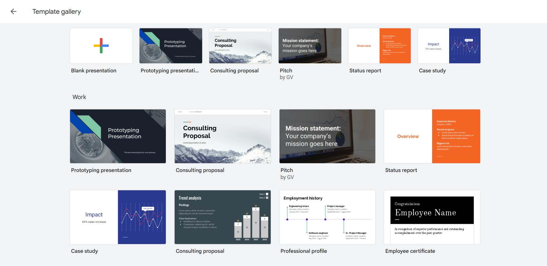 google slides template