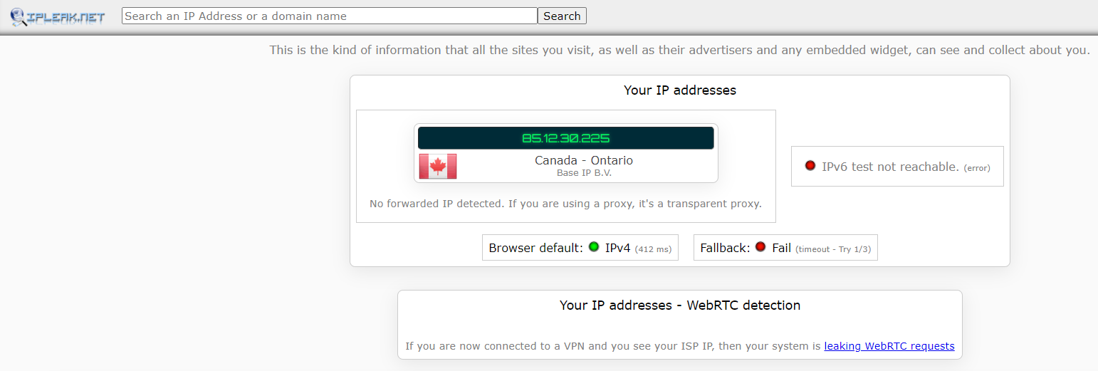 No IP Leak