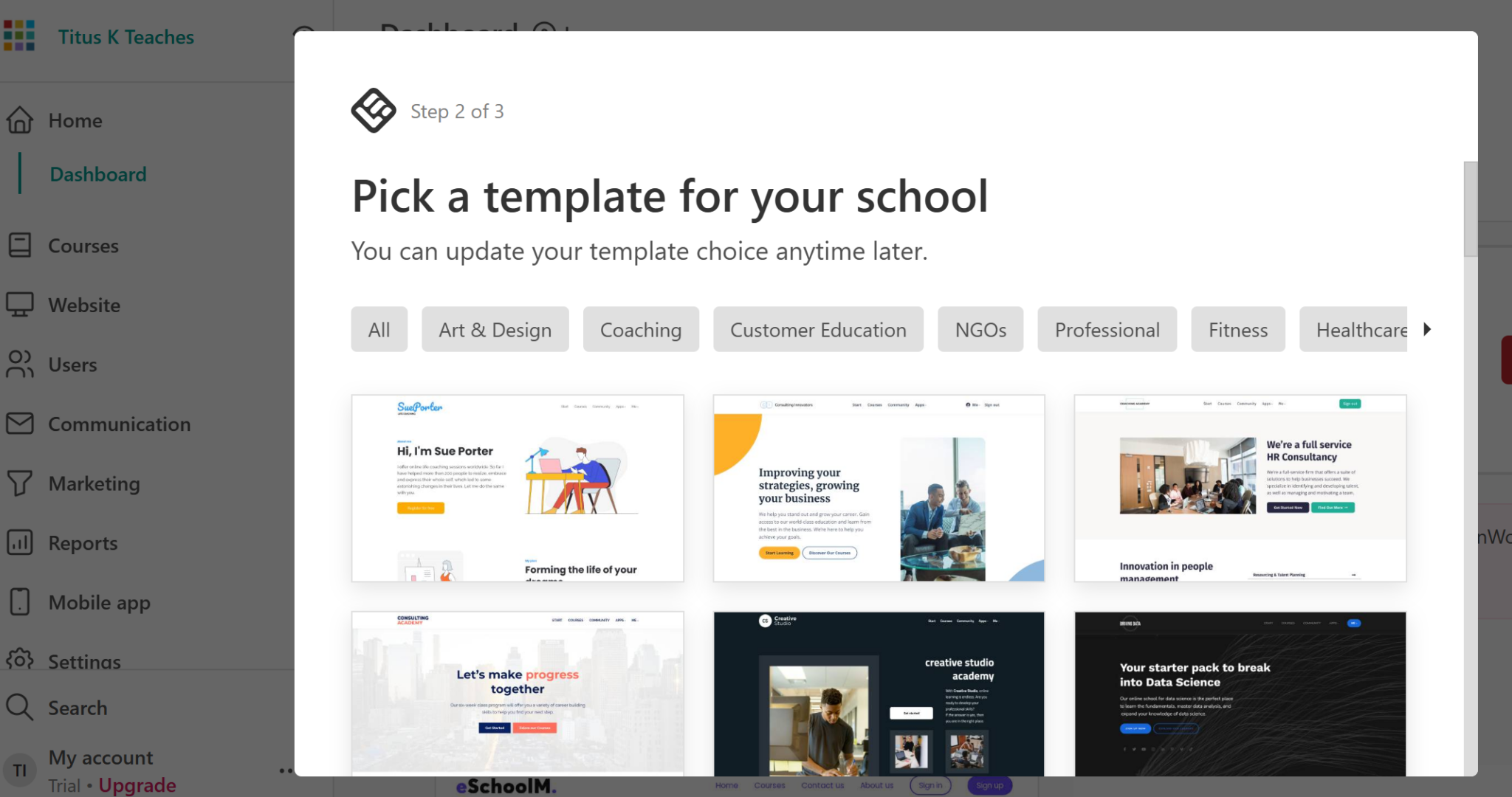 School templates