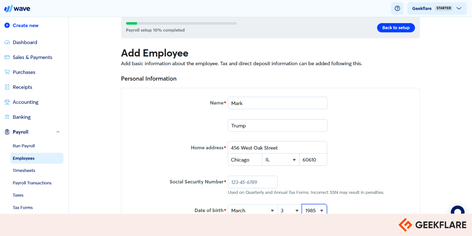 wave payroll